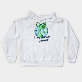 Earth is my favorite planet Kids Hoodie